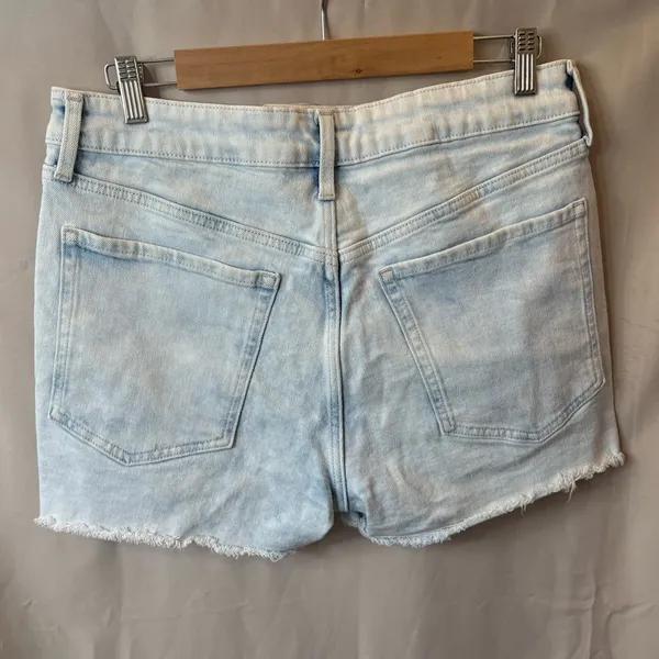 Old Navy O.G High Waist Exposed Pocket Cut Off Jean Shorts 3” inseam Size 12 - Image 5