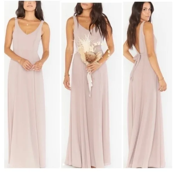 Show Me‎ Your MuMu Jenn Pink Maxi Dress Women's S Formal Occasion Romantic Chic - Image 8