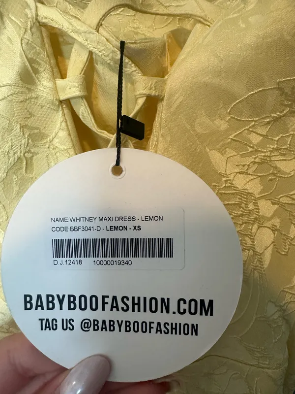 Babyboo Maxi Dress Yellow - Image 5