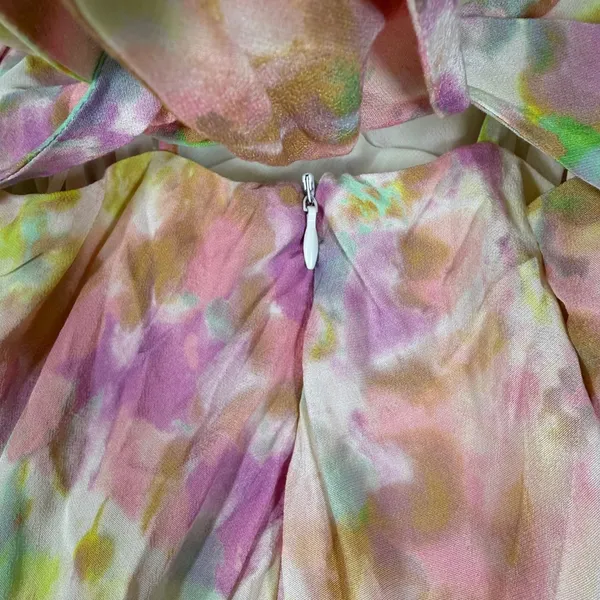 ASTR the Label Pink Yellow Tie Dye Viscose Maxi Slip Dress ACDR100591 Womens M - Image 9