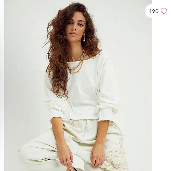 Free people super cute grey top - Image 6