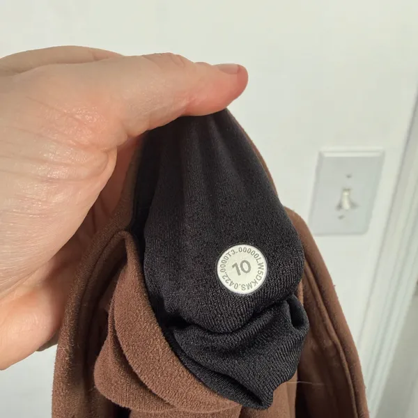 Lululemon Groove Nulu High Rise Flared Pants Roasted Brown 33" Gym Yoga Women 10 - Image 9