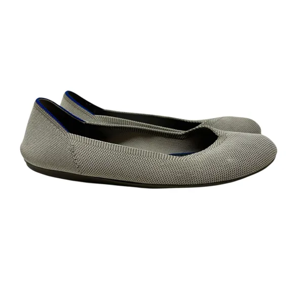 Rothy's The Flat‎ Shoes in the Flax Birdseye Knit Ballet Gray Size 8.5 - Image 7