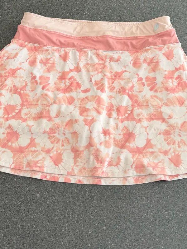 Prince Pink Floral Tie Dye Tennis Skort Athletic Golf Skirt Built-In Shorts M - Image 4
