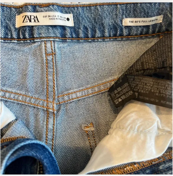 ZARA The 90s Full-Length Jeans Wide-Leg - Image 3