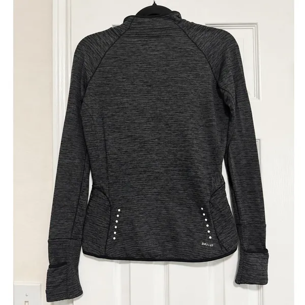 Nike Dri-FIT Sphere Element Half Zip Running Pullover Black Gray XS Women's - Image 5