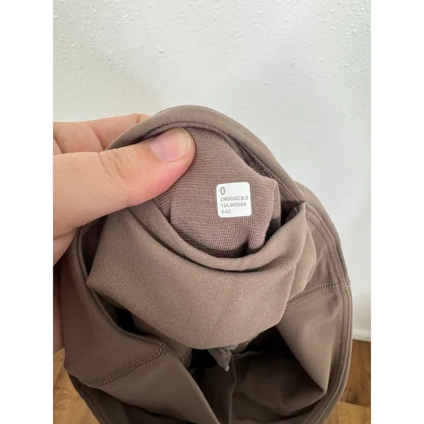 Lululemon Align Asymmetrical-Waist Mini Flare Pant Taupe Brown Size 0 LW5GGCS - Image 5
