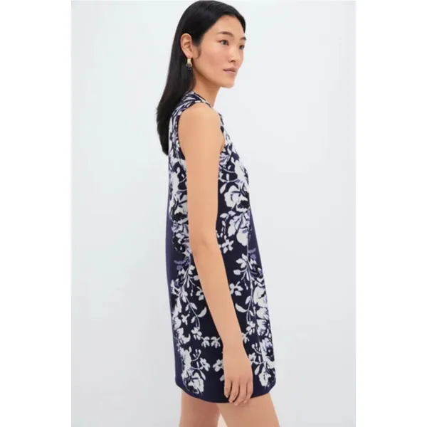 NWT Tuckernuck Floral Horizon Mock Neck Sleeveless Knit Mini Dress Medium Comfy - Image 5