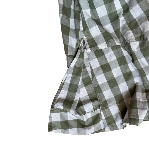 Sleeveless Fit and Flare Green Gingham Maxi Dress 🔥 - Image 4