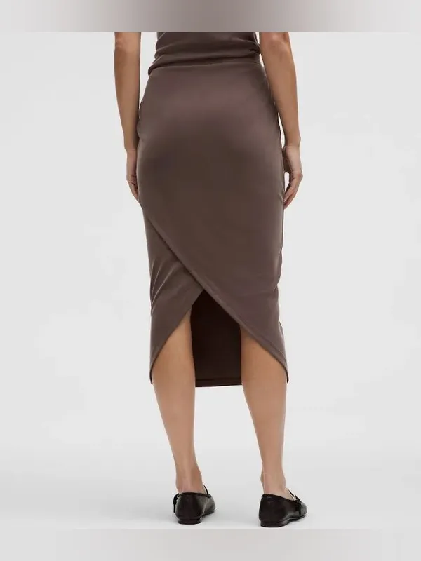 Lululemon Maxi Skirt brown XL plus size summer casual minimalist old money corpc - Image 2