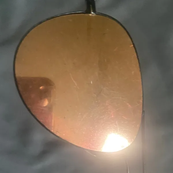 Unisex Aviator Sunglasses with Rose Gold Lenses - Image 6