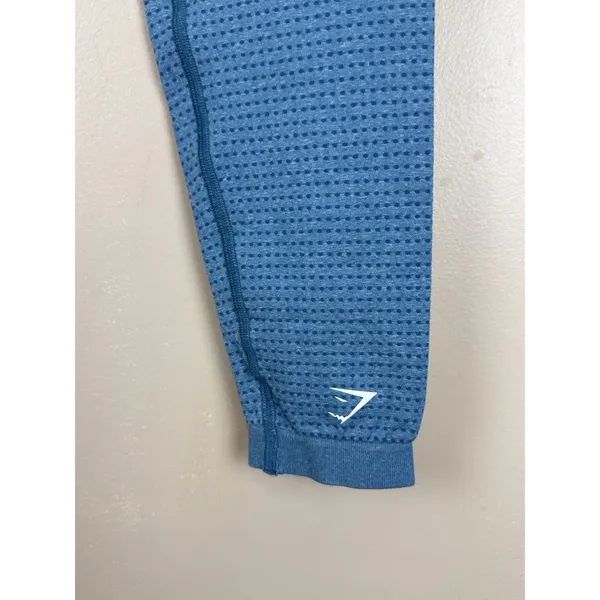 Gymshark Women’s Blue Marl Vital Seamless High Rise Compression Leggings Size M - Image 6