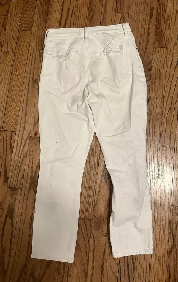 Abercrombie & Fitch White Jeans - Image 3