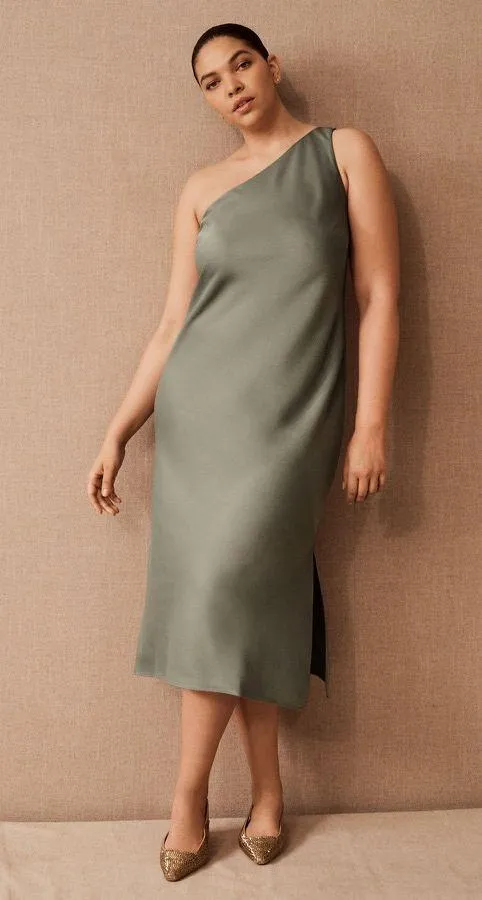 BHLDN Audrie Midi Satin Dress - Image 5