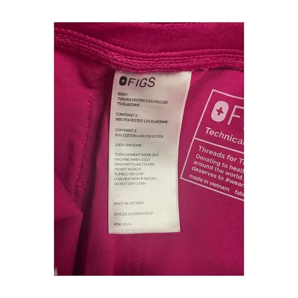 Figs Joggers Scrub Pants Women XX Small P Pink High Zamora Technical Utility - Image 7