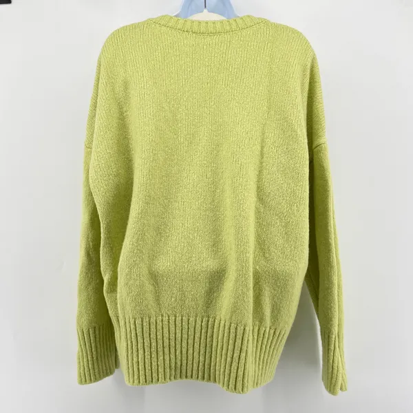 Favorite Daughter The William Sweater Citron Green V-Neck Wool Cashmere M EUC‎ - Image 7