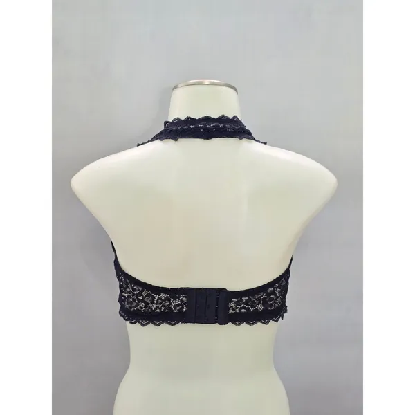 Auden Black Romantic Boudoir Bridal Cottage Lingerie Feminine Lace Bralette XL - Image 2