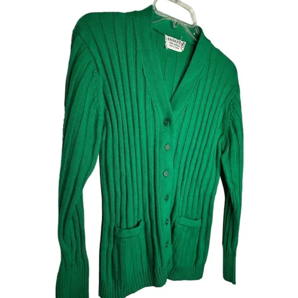 Vintage Dillard’s Green‎ Cardigan Sweater - Image 3