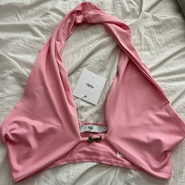 NWT Adika “Angel” Pink Halter Neck Women Top small - Image 4