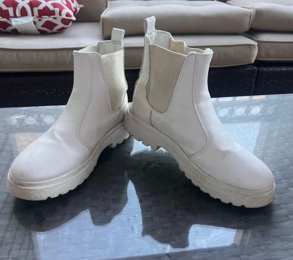 SheIn White Boots - Image 3