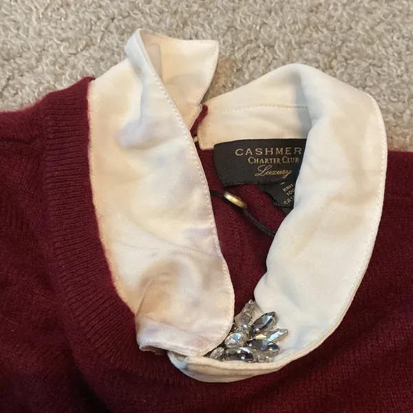 Charter‎ club cashmere sweater luxury women's small - Image 5