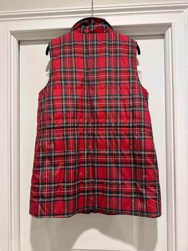 Belle by Kim Gravel NWOT Tartan Plaid Vest - Image 4