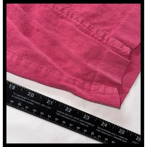 J.Jill Linen Blend Pants Womens Large Pink Elastic Waist Seam‎ Detail Casual - Image 4