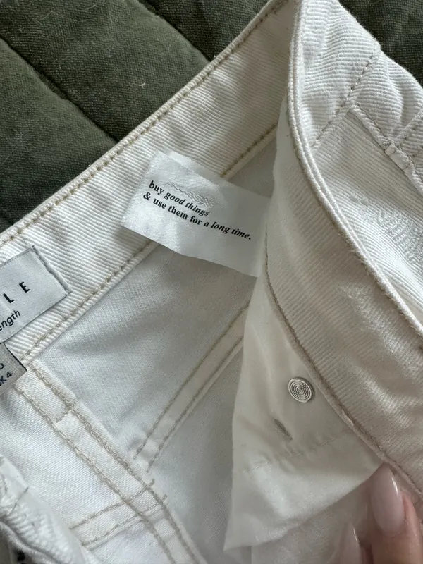 OneMile Jeans White Size 0 - Image 6