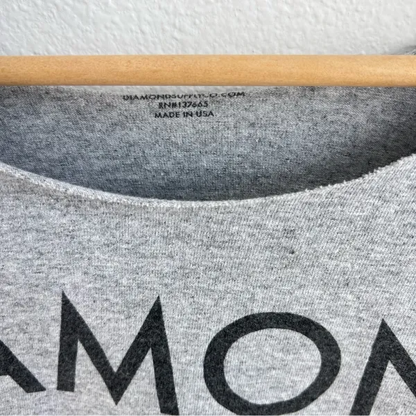 Diamond Supply Co. Gray Diamond Graphic Crop Top - Image 3