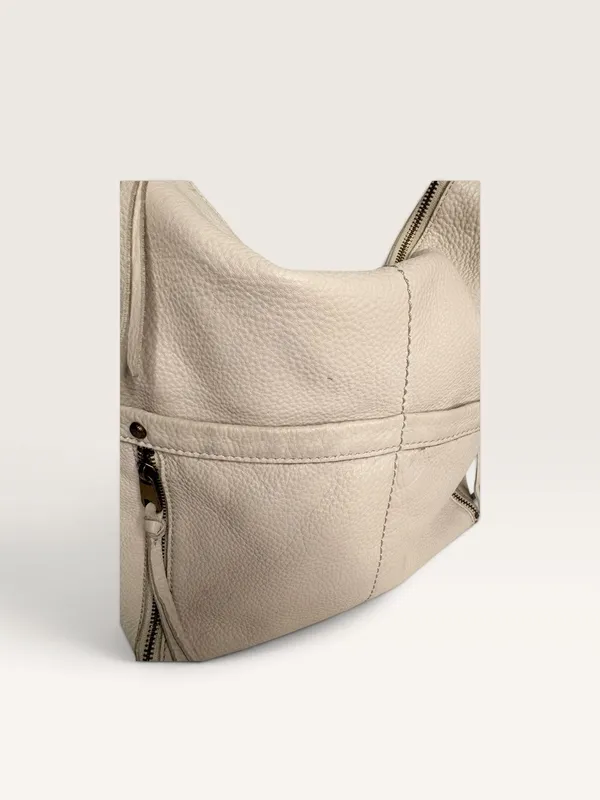 The Sak Lucia Crossbody Cream Leather Bag - Image 4