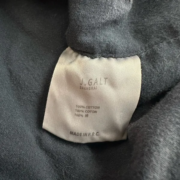 Brandy Melville John Galt Blue Krissy Jacket OSFM Zipper Pockets Hooded Coastal - Image 3