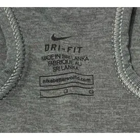 Nike Pro Dri-Fit Sports Bra Size L Gray/Black - Image 6