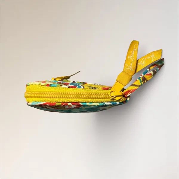 Vera‎ Bradley Floral Quilted Zip Around Wallet Yellow Cotton Boho Wristlet - Image 6