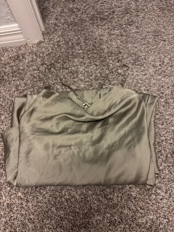 Show Me Your Mumu Tuscany Slip Dress Moss Green - Image 5