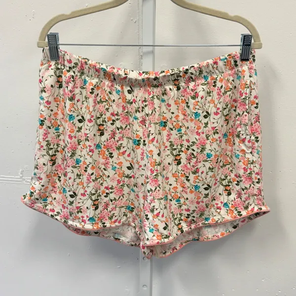 State of Day Intimates Floral Pajama Set Large Tencel Modal Short Sleeve Shorts - Image 7