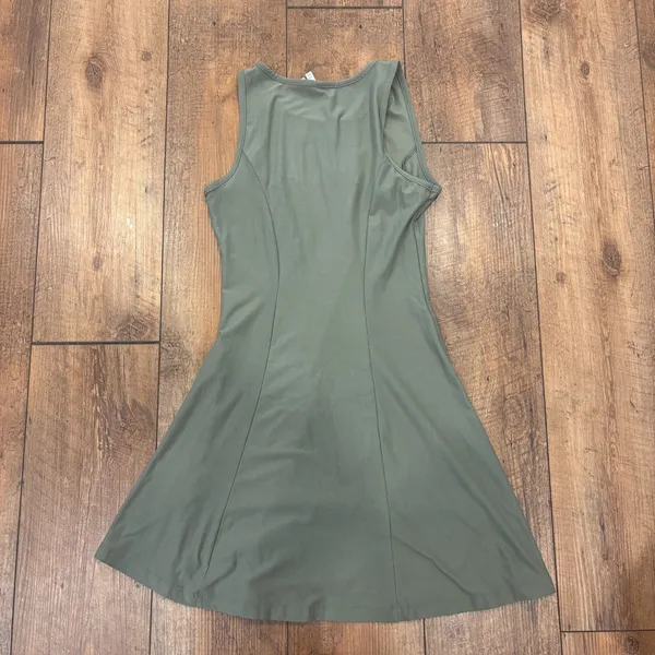 MUDD Army Green Soft Stretchy Flow Sleeveless Comfy Mini Midi Dress Size XS - Image 4