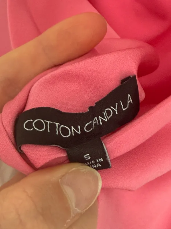 Cotton Candy LA pink strapless satin mini dress - Image 5