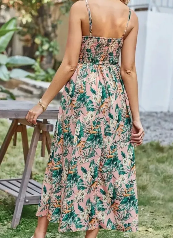 Floral Top And Maxi Dress With Print Bow Front - Image 4
