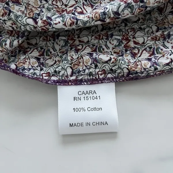 CAARA Smocked tiered Midi dress puff sleeves Ditsy floral Sz M Romantic chic - Image 8