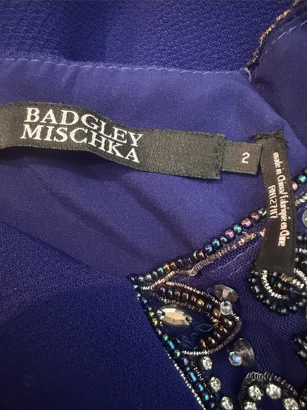 BADGLEY MISCHKA beaded dress - Image 5
