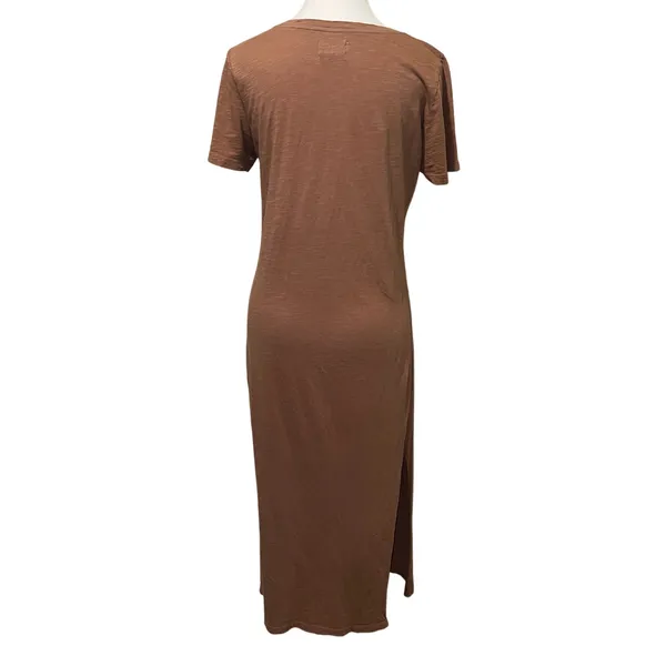 MATE The Label Dana Midi T-Shirt Dress 100% Organic Cotton Clay Size XS - Image 4