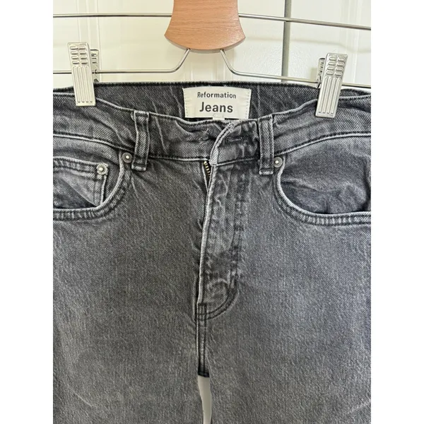 REFORMATION Peyton High Waist Rise Bootcut Jeans in Erie Size 25 *flaw - Image 2