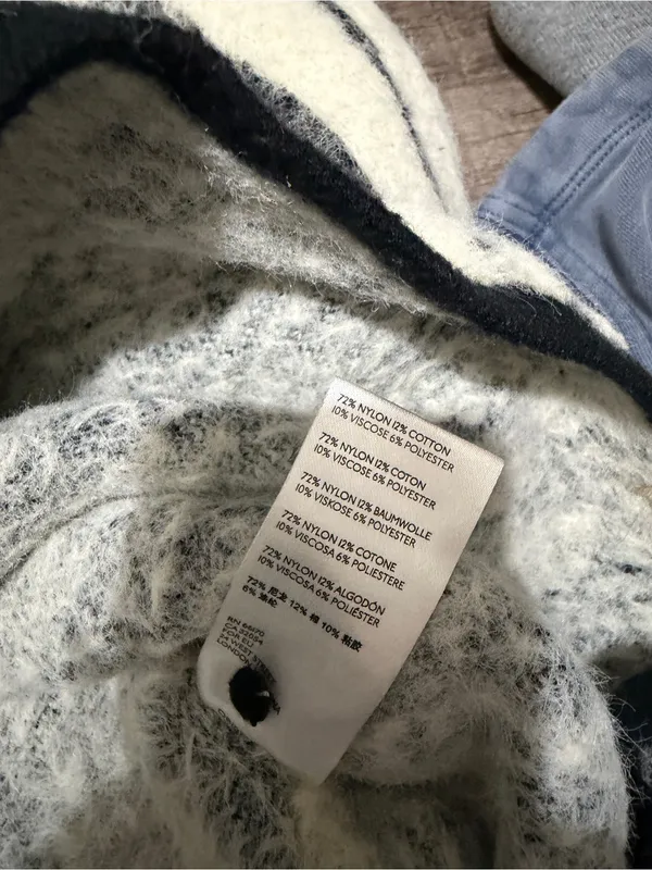 ANTHROPOLOGIE Cindy Eyelash Half Zip Pullover in Zebra - Image 6