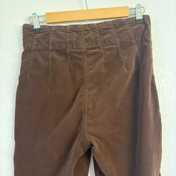 We the Free People Jayde Cord Flare 29 Corduroy Pants High Rise Brown Stretch - Image 6