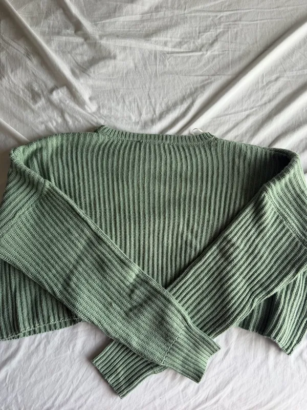 light green altard state cropped sweater - Image 2