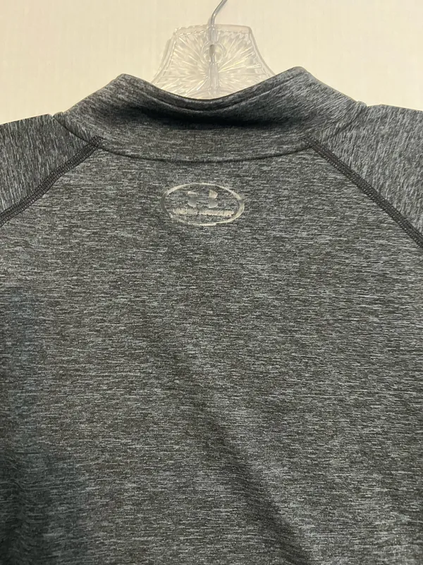 Under Armour Charcoal Quarter-Zip Long Sleeve Top - Image 3