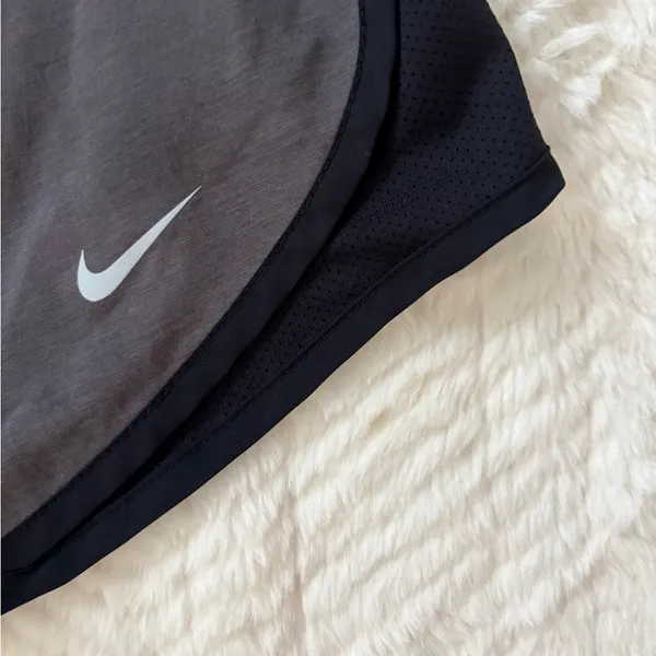 Nike Gray Dri-FIT Running Shorts with Black Trim - Image 2