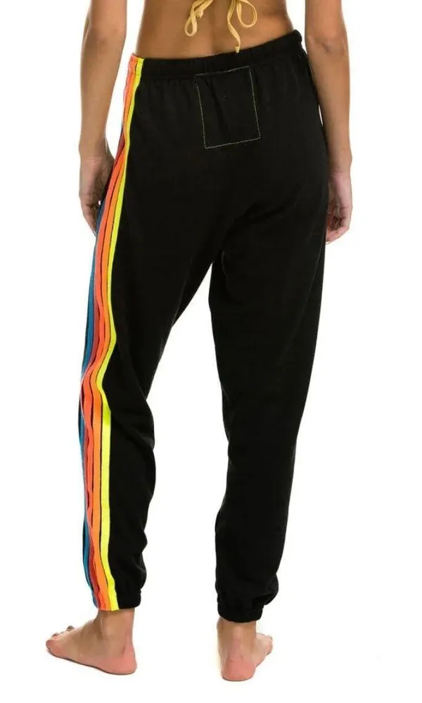 Aviator Nation Neon 5 Stripe Sweatpants - Image 2