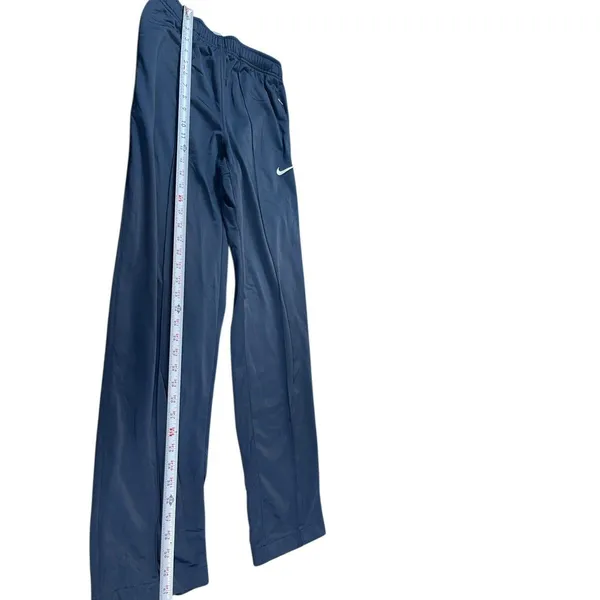 Nike Black Track Pants Women’s Small Athletic Straight Swoosh Logo Elastic Waist - Image 6