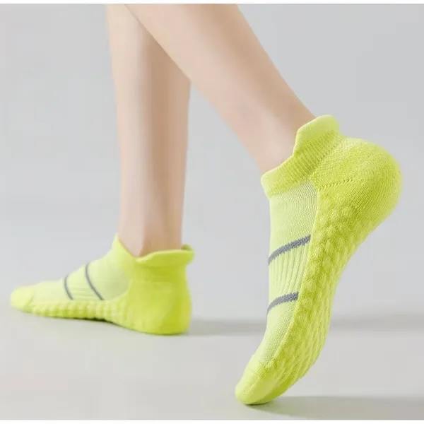 Colorful Unisex Cushioned Boat Socks 5 Pairs Tab Low Cut High Quality NEW - Image 9